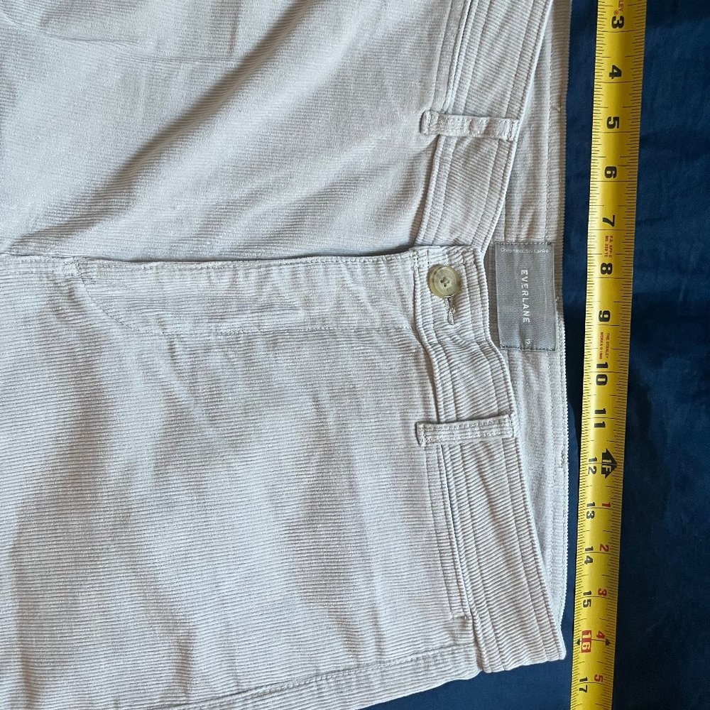 EUC Everlane The Corduroy Wide-Leg Pants - Sandstone - Size 12 - Picture 8 of 14